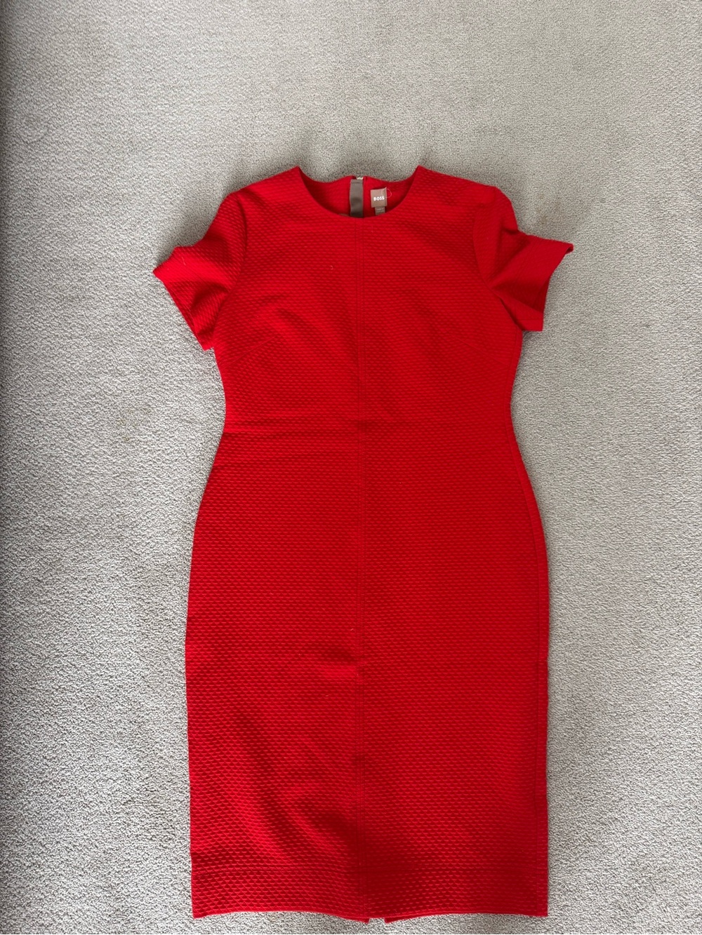 Boss Red Short-Sleeve Sheath Dress